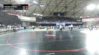 Girls 2A 170 lbs Cons. Round 5 - Mycah Good, Aberdeen (Girls) vs Raileea Campbell, R. A. Long (Girls)
