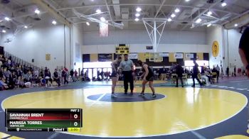 140 lbs Quarterfinal - Marissa Torres, Vermailion vs Savannah Brent, Chagrin Falls