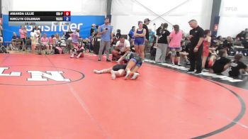 58 lbs Rr Rnd 5 - Amanda Lillie, Charlies Angels- W vs Kirclyn Coleman, Valkyrie Girls WC - W