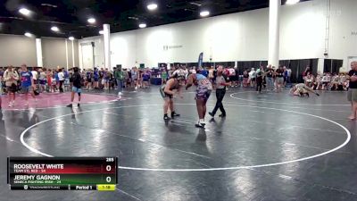 285 lbs Round 1 (6 Team) - Jeremy Gagnon, Seneca Fighting Irish vs Roosevelt White, Team STL Red