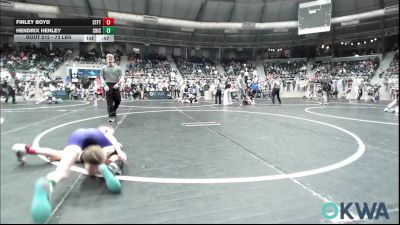 73 lbs Round Of 16 - Finley Boyd, Standfast vs Hendrix Henley, Chickasha Youth Wrestling