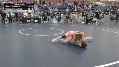 105 lbs Semis - Hailey Robinson, Thermopolis Wrestling Club vs Arianna Rodriguez, Valiant College Preparatory