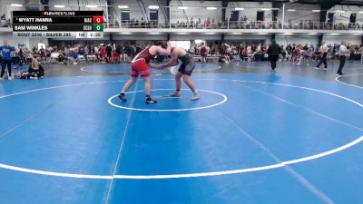 Silver 285 lbs Cons. Semi - Sam Winkles, St. Cloud State vs Wyatt Hanna, North Iowa Area Community College