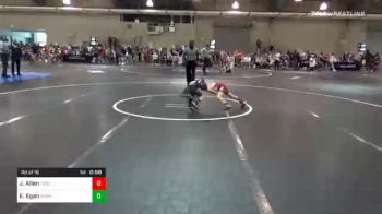 46 lbs Prelims - Jackson Allen, Toss Em Up vs Easton Egan, Burnett Trained