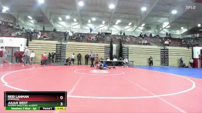 138 lbs Cons. Round 6 - Reid Lanman, Edgewood vs Julius West, Warren Wrestling Academy