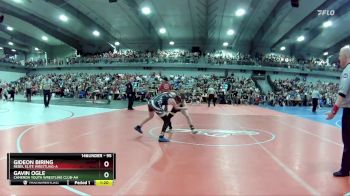 95 lbs Champ. Round 1 - Gideon Biring, Rebel Elite Wrestling-A&nbsp; vs Gavin Ogle, Cameron Youth Wrestling Club-AA