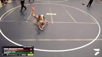 Cons. Round 3 - Fiora Bromenschenkel, Anoka Youth Wrestling vs Olafson Lyza, Minnesota