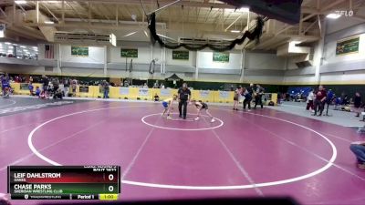 60 lbs Cons. Round 3 - Chase Parks, Sheridan Wrestling Club vs Leif Dahlstrom, Oakes