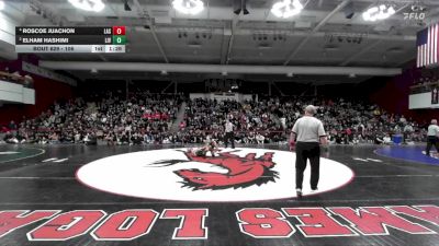 106 lbs 1st Place Match - Roscoe Juachon, Las Lomas vs Elham Hashimi, Livermore