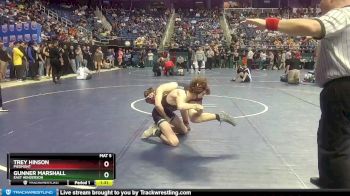 3A 126 lbs Semifinal - Gunner Marshall, East Henderson vs Trey Hinson, Piedmont