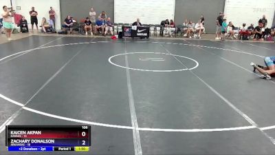 106 lbs Quarterfinals (8 Team) - Kaicen Akpan, Kansas vs Zachary Donalson, Arkansas