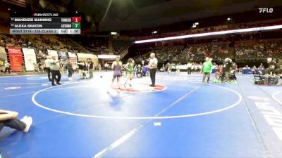 110 Class 2 lbs Quarterfinal - Abigail Fuglsang, Camdenton vs Ryah Wurman, Marquette