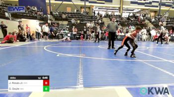 46 lbs 2nd Place - Jose Rosas Jr., OKC Saints Wrestling vs Garrett Doyle, Cowboy Wrestling Club