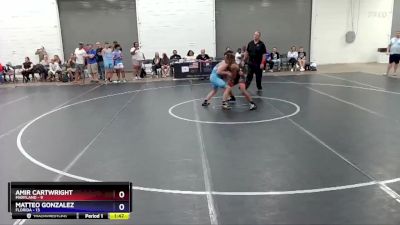 136 lbs Placement Matches (8 Team) - Amir Cartwright, Maryland vs Matteo Gonzalez, Florida