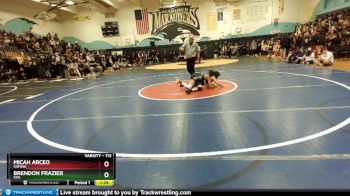 113 lbs Quarterfinal - Brendon Frazier, Fife vs Micah Arceo, Kamiak