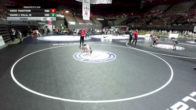 58 lbs Semis - Enzo Yasutomi, Pounders WC vs David J. Villa, III, Southwest Stallions Wrestling Club