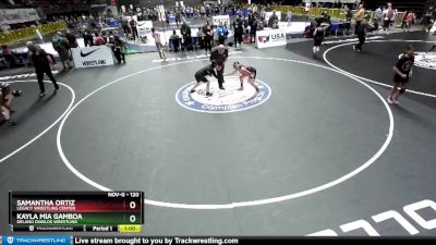 120 lbs Quarterfinal - Kayla Mia Gamboa, Delano Diablos Wrestling vs ...