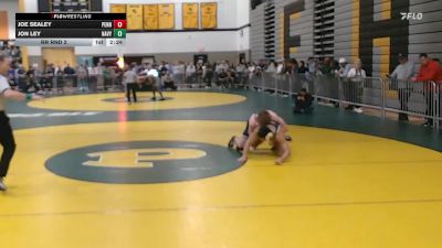 157Black lbs Rr Rnd 2 - Joe Sealey, Penn State vs Jon Ley, Navy