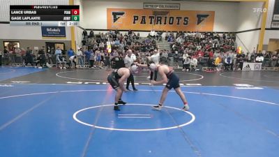 174Red lbs Rr Rnd 1 - Lance Urbas, Penn vs Gage LaPlante, Army West Point