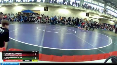 98 lbs Champ. Round 2 - Cayden Rasmason, Rick Larsen Wrestling Club vs Chris Robinson Jr., Indiana