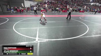 75 lbs Cons. Round 2 - Dylan Hendricks, Tomah Youth Wrestling vs Max Fortmann, Muskego