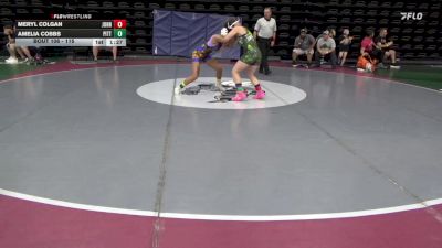 115 lbs Round Of 16 - Meryl Colgan, Johnson City vs Amelia Cobbs, Pittsburgh
