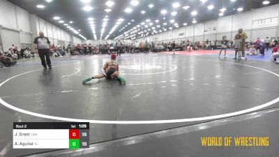 75 lbs Semifinal - Jett Greer, LWA 9U vs Antonio Aguilar, Aggression Legionaries 4