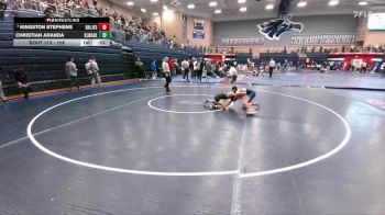 106 lbs Quarterfinal - Kingston Stephens, Dallas Jesuit College Prep School vs Christian Aranda, Klein Oak