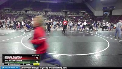 52-55 lbs Round 3 - Nikolas Scanlan, Ellicott Metro District Thunderhawks Wrestling Club vs Samuel Cisneros, SLV Elite Wrestling Club