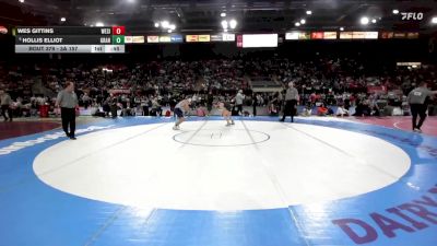 3A 157 lbs Cons. Semi - Hollis Elliot, Grangeville vs Wes Gittins, West Side