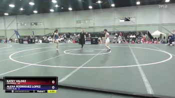 100 lbs Semis & 3rd Wb (16 Team) - Katey Valdez, Colorado vs Alexa Rodriguez Lopez, Texas Blue