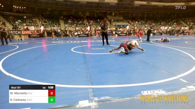 76 lbs Quarterfinal - Marcarlo Mannello, GPS/Apex/KD vs Bryant Calloway, Sherman Challengers