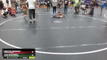 54 lbs Round 3 - Cole Blackwell, Palmetto State Wrestling vs Preston Ridgeway, Cane Bay Cobras