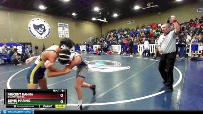 120 lbs Cons. Round 3 - Vincent Hanna, Calvary Chapel vs Devin Marino, Monache