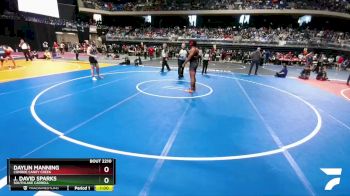 6A 215 lbs Cons. Round 1 - Daylin Manning, Conroe Caney Creek vs J. David Sparks, Southlake Carroll