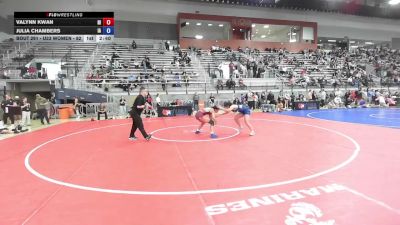 U23 Women - 62 lbs Cons. Round 2 - Valynn Kwan, HI vs Julia Chambers, IA