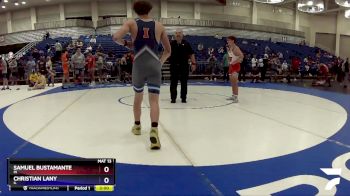 150 lbs Cons. Round 2 - Samuel Bustamante, IN vs Christian Lany, IL