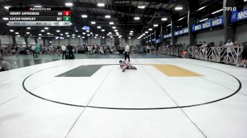 95 lbs Rr Rnd 1 - Henry Antrobus, Indiana Outlaws Gold vs Lucas Huntley, Mat Warriors Yellow