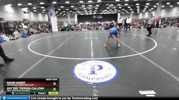 113 lbs Cons. Round 6 - Gavin Handy, Grindhouse Wrestling Club vs Khy`ree Thomas-Calloway, MWC Wrestling Academy