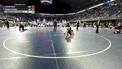 117 lbs 7th Place - Chase Kruk, Parkland vs Rever Caudill, Eisenhower