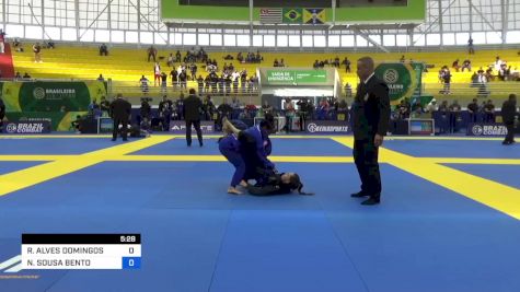 RHAISSA ALVES DOMINGOS vs NAIARA SOUSA BENTO 2023 Brasileiro Jiu-Jitsu IBJJF