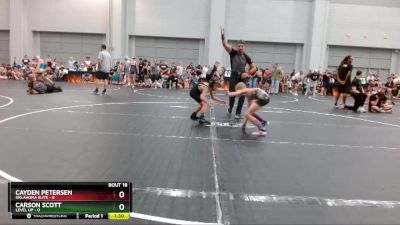 57 lbs Round 4 (10 Team) - Carson Scott, Level Up vs Cayden Petersen, Oklahoma Elite