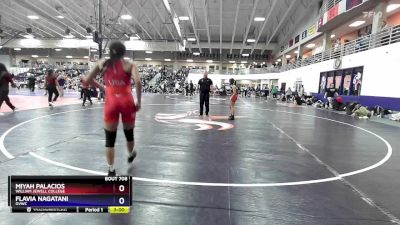 117 lbs Champ. Round 3 - Miyah Palacios, William Jewell College vs Flavia Nagatani, GVWC