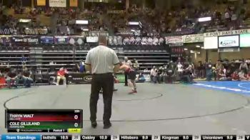 285 lbs Quarterfinal - Cole Gilliland, Hoisington vs Thayn Walt, Hill City