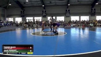 174 lbs Cons. Round 3 - Tanner Beach, Albion College vs David Reinhart, University Of Mount Union