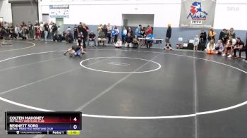 92 lbs Semifinal - Colten Mahoney, Mid Valley Wrestling Club vs Bennett Sorg, Bethel Freestyle Wrestling Club