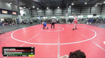 190 lbs Round 3 (4 Team) - Davin Morris, NORTH CAROLINA WRESTLING FACTORY - RED vs Preston Bajramovic, GREAT NECK WC