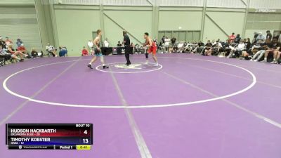 138 lbs Round 3 (8 Team) - Thomas Verrette, Oklahoma Blue vs Cale Seaton, Iowa