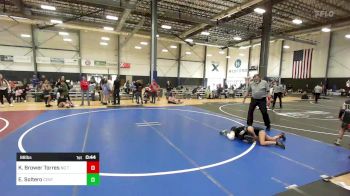 88 lbs Consolation - Kira Brower Torres, No Team vs Elaina Soltero, Central Coast Most Wanted