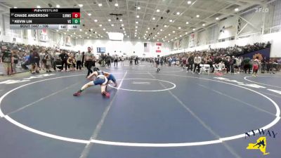 106 lbs Cons. Round 2 - Chase Anderson, Spencerport Jr Rangers Wrestling Club vs Kevin Lin, VHW Club